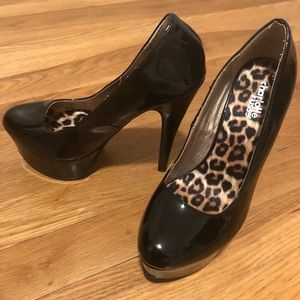 Black platform heels